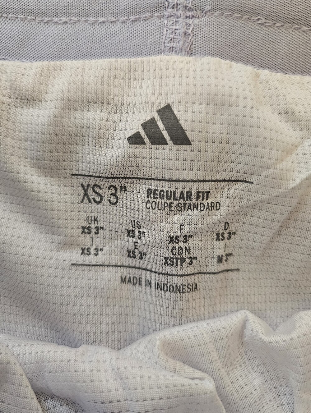 Adidas Blue White Running Shorts 3XS NWT 3 Stripe Athletic Activewear - Picture 8 of 10